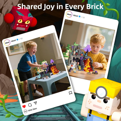 Magnetic Building Blocks Mine World Brick Cube Toys Set STEM Sensory Best Gift for Boy Girl Children Yi lin 100PCS