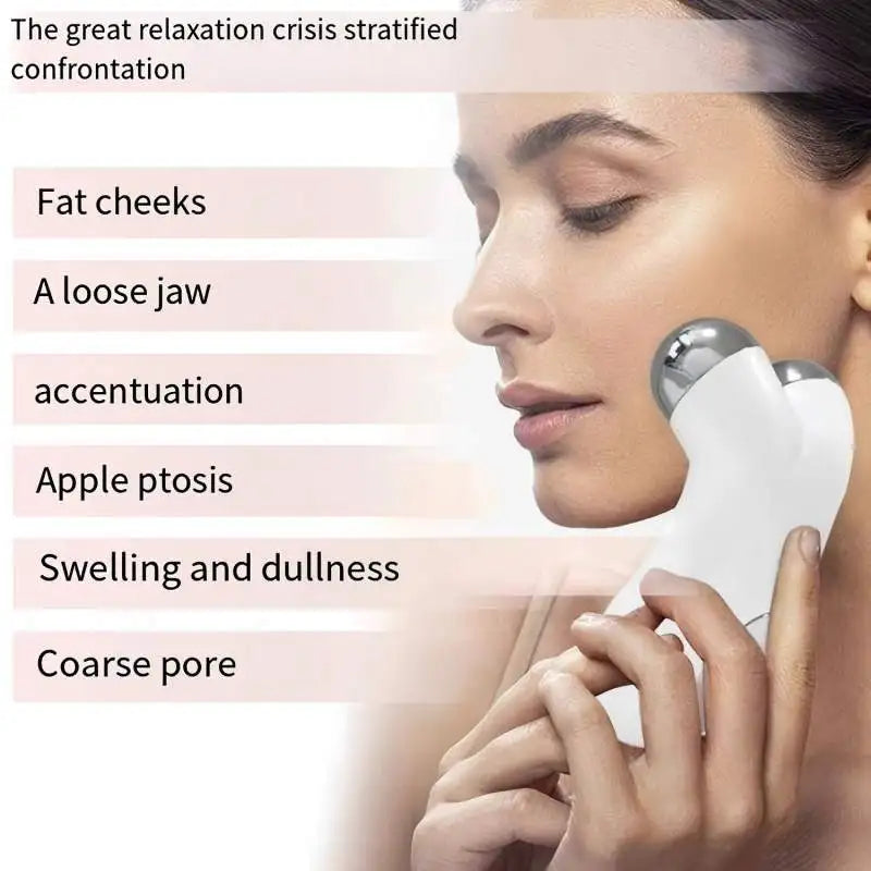 5 in 1 Microcurrent Facial Massager EMS Face Roller Device Skin Care Tool Skin Tightening Machine for Facial Skin Rejuvenation