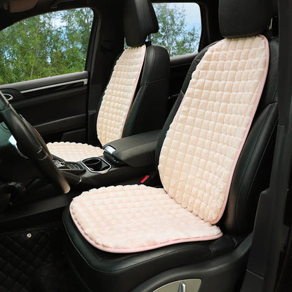 Universal Warm Plush Car Seat Cover Fur Rabbit hair-like Seat Protector Winter Suit for Most Car Cushion Interior Accessories
