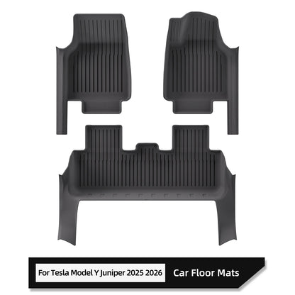 for Tesla Model Y Juniper/Launch 2025 Car Floor Mats All-inclusive Threshold Style Foot Pads Protective Pad Interior Accessories