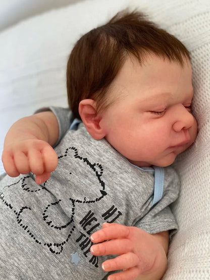 Cokela 20inch/50cm Real Baby Doll Reborn Doll Soft Touch Realistic Silicone Reborn Baby Doll With Implanted Artificial Hair