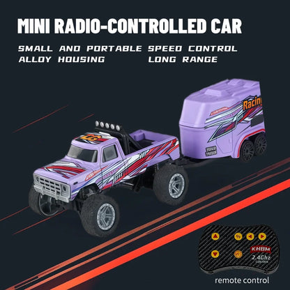 Top RC Car MINI Alloy 1/64 Remote Control Car Convenient to Carry 60 Minutes of Work Time Children's Gifts Electronic Toys