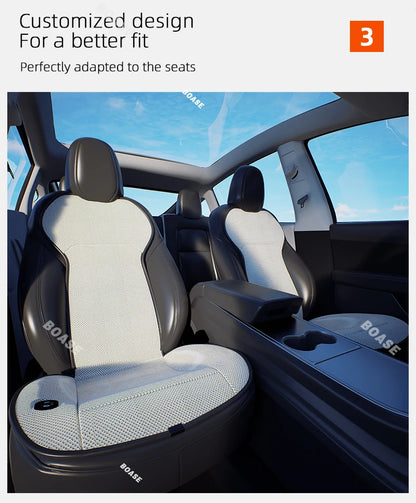 For Tesla model 3 Y ventilation Seat Cushion DC 12V Spacer Car Summer Cool Air Seat Cushion Fast Blowing Ventilation Seat Coolin