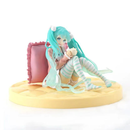 Hatsune Miku Future Anime Figure Vocaloid Kawaii Collectible Statue Model Desktop Decor Otaku Gift Doll Japanese Fans