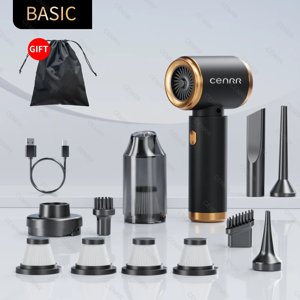 CENRR Car Vacuum Cleaner High Suction Wireless Vacuum Cleaner Cordless Vacuum Cleaner for Car High Pressure Cleaning Machine