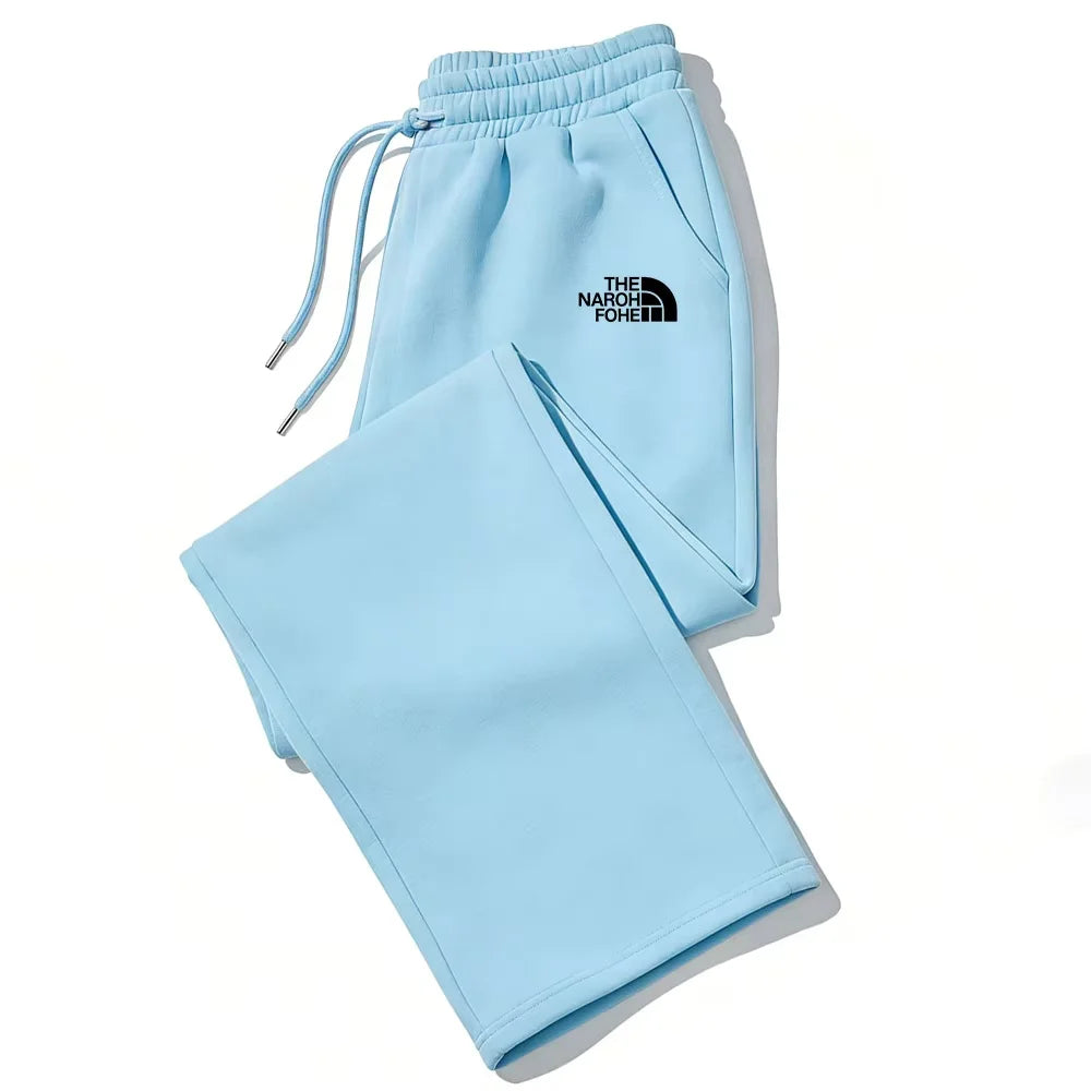 Autumn and Winter Jogging Sports Plus Velvet Wide Leg Pants Are the Ideal Choice for Men's and Women's Casual Pants.