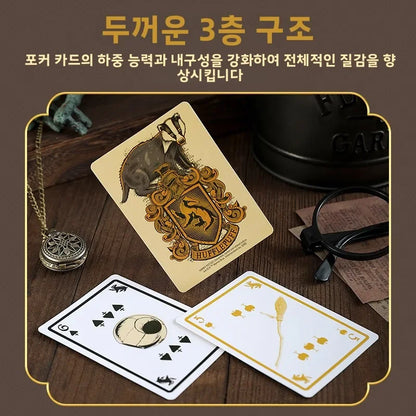 harry potter Four Colleges Poker Cards Movies TV Toys Series Magic Playing Card Entertainment Game Toy Badge Poker Figure Gift