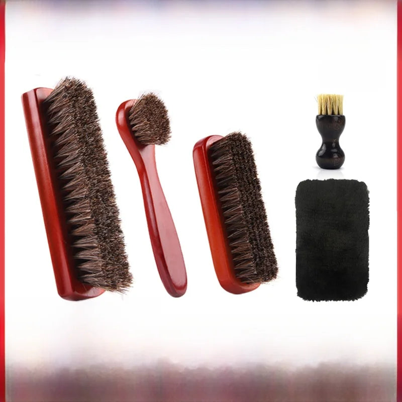 High-End  Hair Brush for Shoe And Leather Cleaning Polishing Soft Fine Bristles Dust Removal Multi-Functional Shoe Cleaner