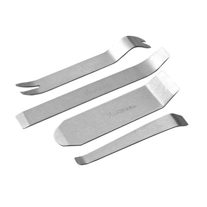 4Pcs Auto Interior Trim Removal Kit - Metal Pry Tool Set for Safe Door Panel, Clip & Molding Removal | DIY Car Repair HM-498X