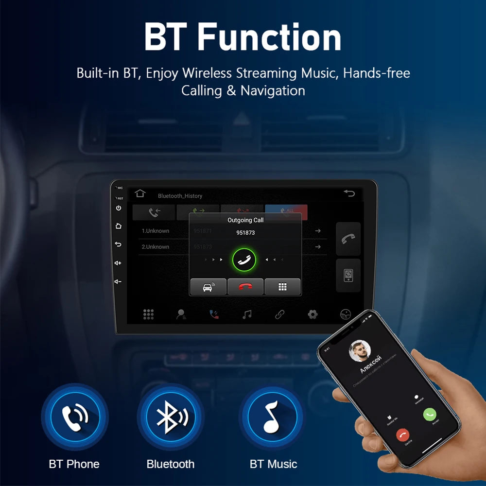 For Toyota Fortuner HILUX Revo Vigo 2007-2015 Multimedia Video Player Stereo GPS Android 16 2din Carplay Car Radio