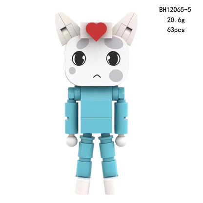 New Animal Hospital Building Blocks Cute 4/8pcs Horror Game Mini Dog Cat Nurse Assemble Figures For Fans Gifts