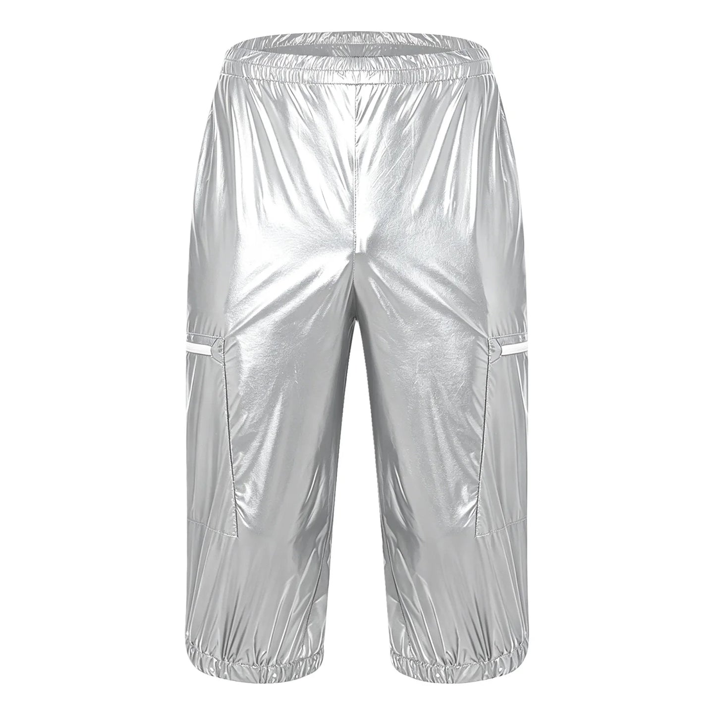 Men Waterproof Jogging Pants Elastic Waistband Track Trousers Short Pants for Dance Workout Beach Cycling Wear Sports Long Pants