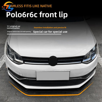 For Volkswagen Polo 6R 6C 2009-2017 Front Lip Front Spoiler Exterior Modification Parts