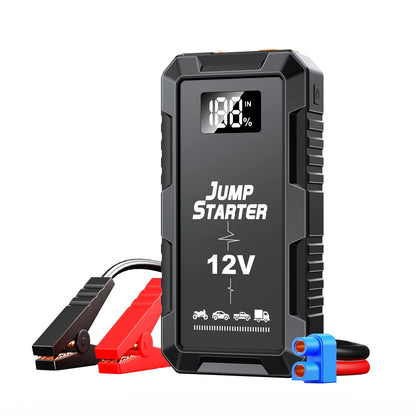 8000amp A 180psi Powerful Car Jumper Multifunction 12v Battery Booster Super Compressor Power Bank Jump Starter With Air Pump