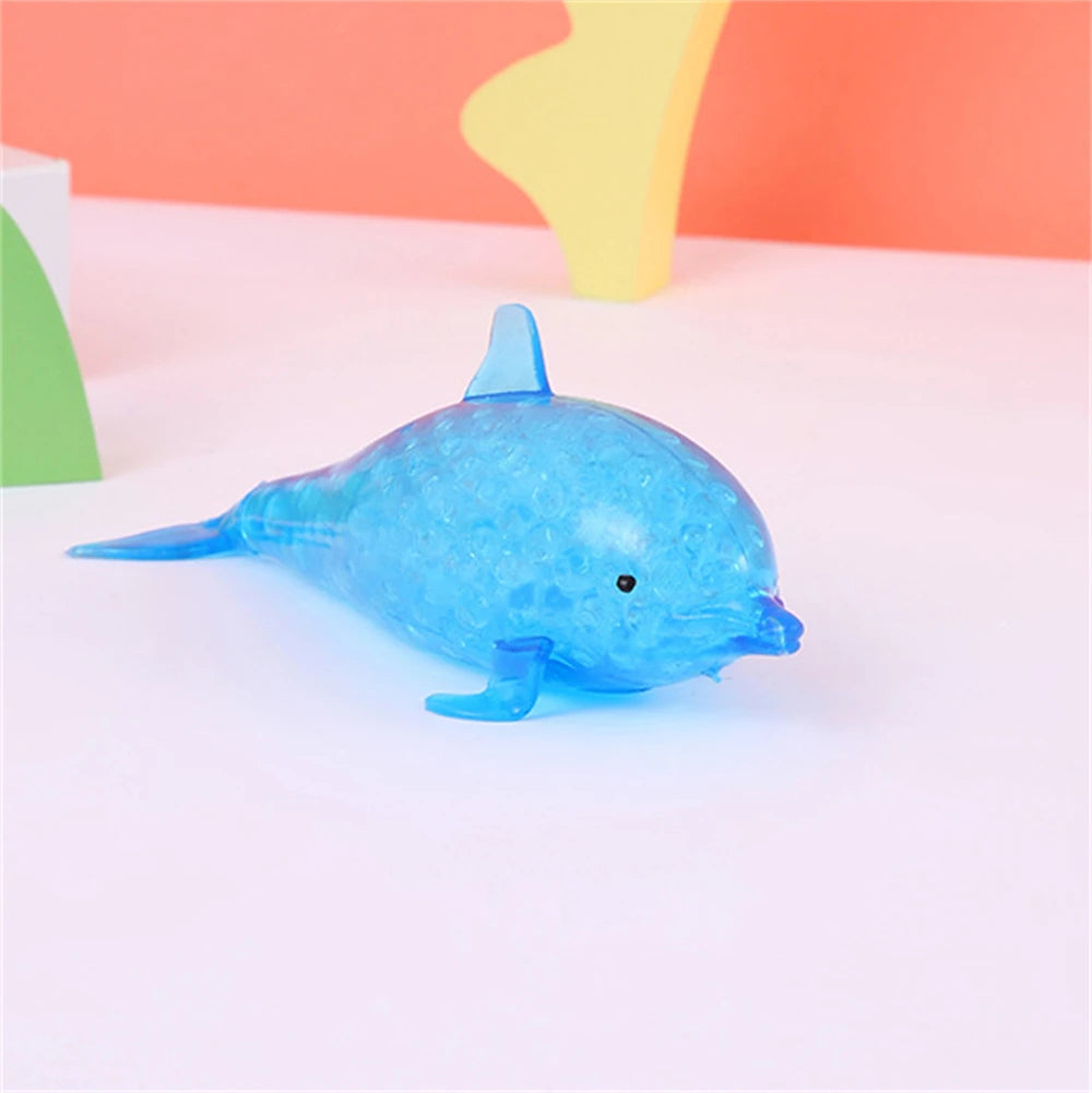 Squishy Shark Stress Balls Dolphin Squeeze Ball Stretchy Stress Squish Ball Sea Animal Squeeze Squishy Toys for Kids Adults