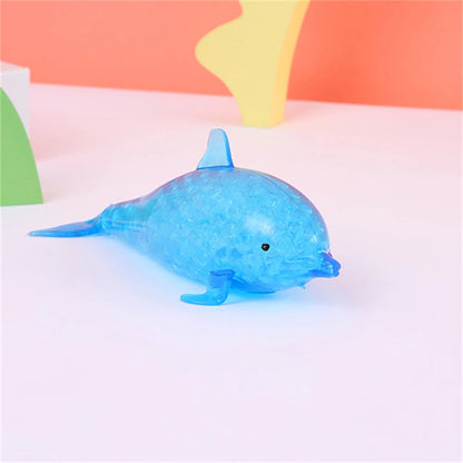 Squishy Shark Stress Balls Dolphin Squeeze Ball Stretchy Stress Squish Ball Sea Animal Squeeze Squishy Toys for Kids Adults