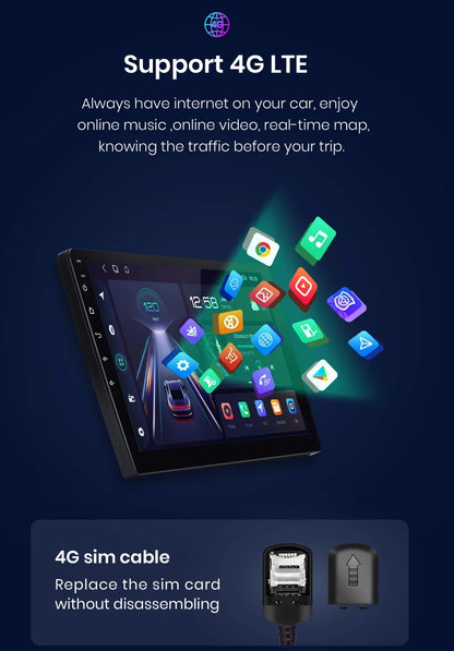 Android 16 QLED Car Radio For Mitsubishi Pajero 4 V80 V90 2006-2024 Autoradio Multimedia Player GPS For Carplay Android Auto bt