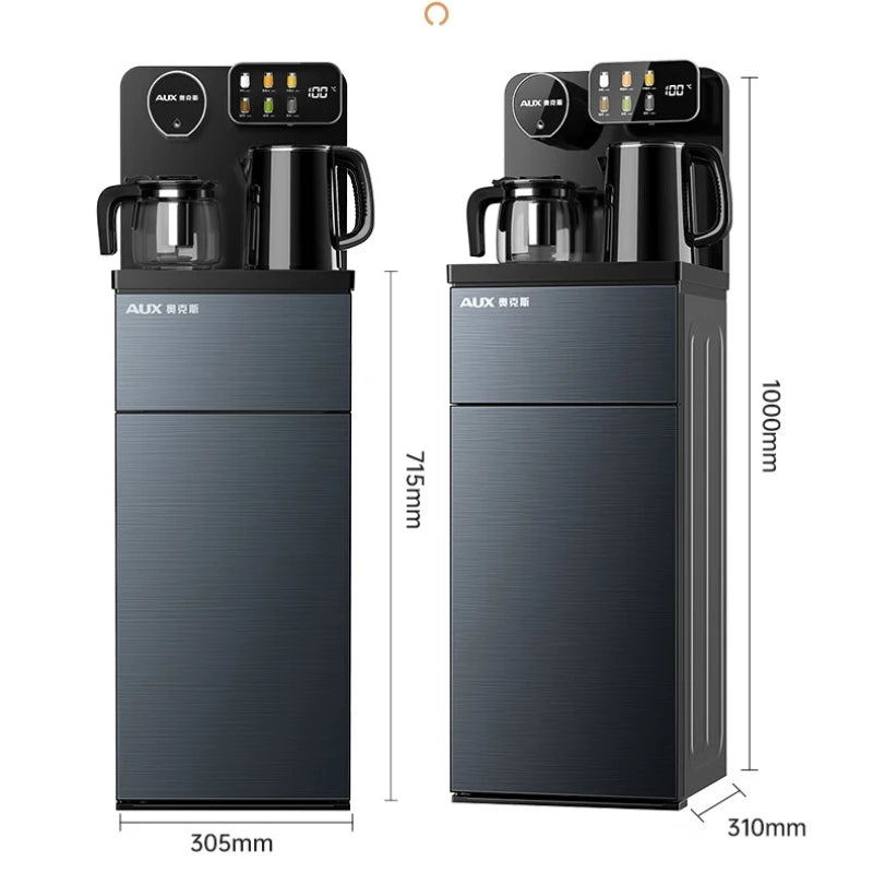 Intelligent Glass Touch Panel Water Dispenser for Tea Bar 24H Adjustable Insulation Time with Colorful Display Remote Control