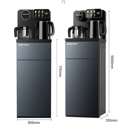 Intelligent Glass Touch Panel Water Dispenser for Tea Bar 24H Adjustable Insulation Time with Colorful Display Remote Control