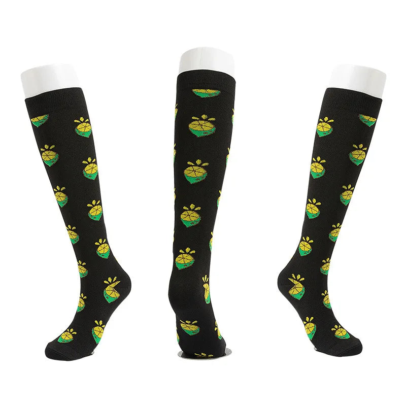 S-XXL Compression Socks Compression Socks for Varicose Vein Calf Riding Socks Stretch Open Toe Knee Socks