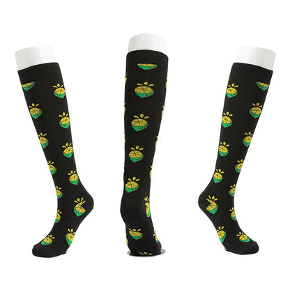 S-XXL Compression Socks Compression Socks for Varicose Vein Calf Riding Socks Stretch Open Toe Knee Socks