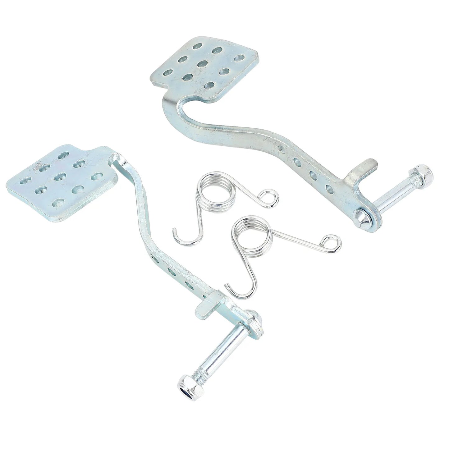 Go Kart Pedals Kit Anti Slip Go Kart Brake Throttle Pedal with Return Springs for 212cc 196cc 6.5hp 5.5hp Road Rocket