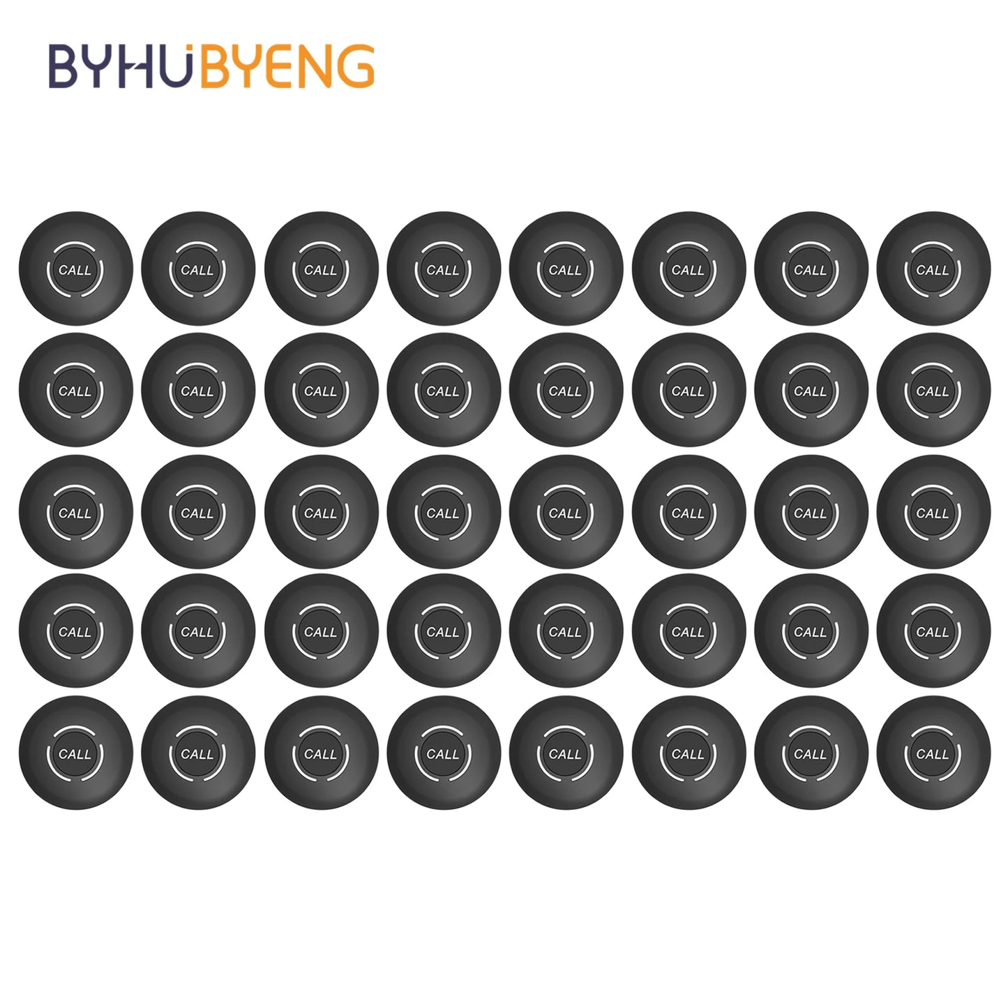BYHUBYENG Restaurant Pager Waiter Calling System Watch Receivers Waterproof Call Buttons for Food Truck Cafe Customer Service
