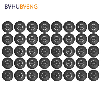 BYHUBYENG Restaurant Pager Waiter Calling System Watch Receivers Waterproof Call Buttons for Food Truck Cafe Customer Service