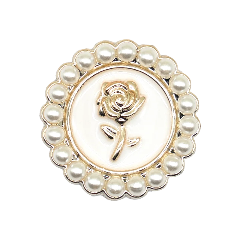 1/29PCS Acrylic Shoe Charms Golden Flower Heart Luxury Jewelry Shoe Accessories Fashion Women Shoe Decoration for Clog Sandal