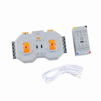 CaDA Technical-Compatible L Motor Upgrade Kit with Remote Controller for Building Blocks Car Model DIY Projects