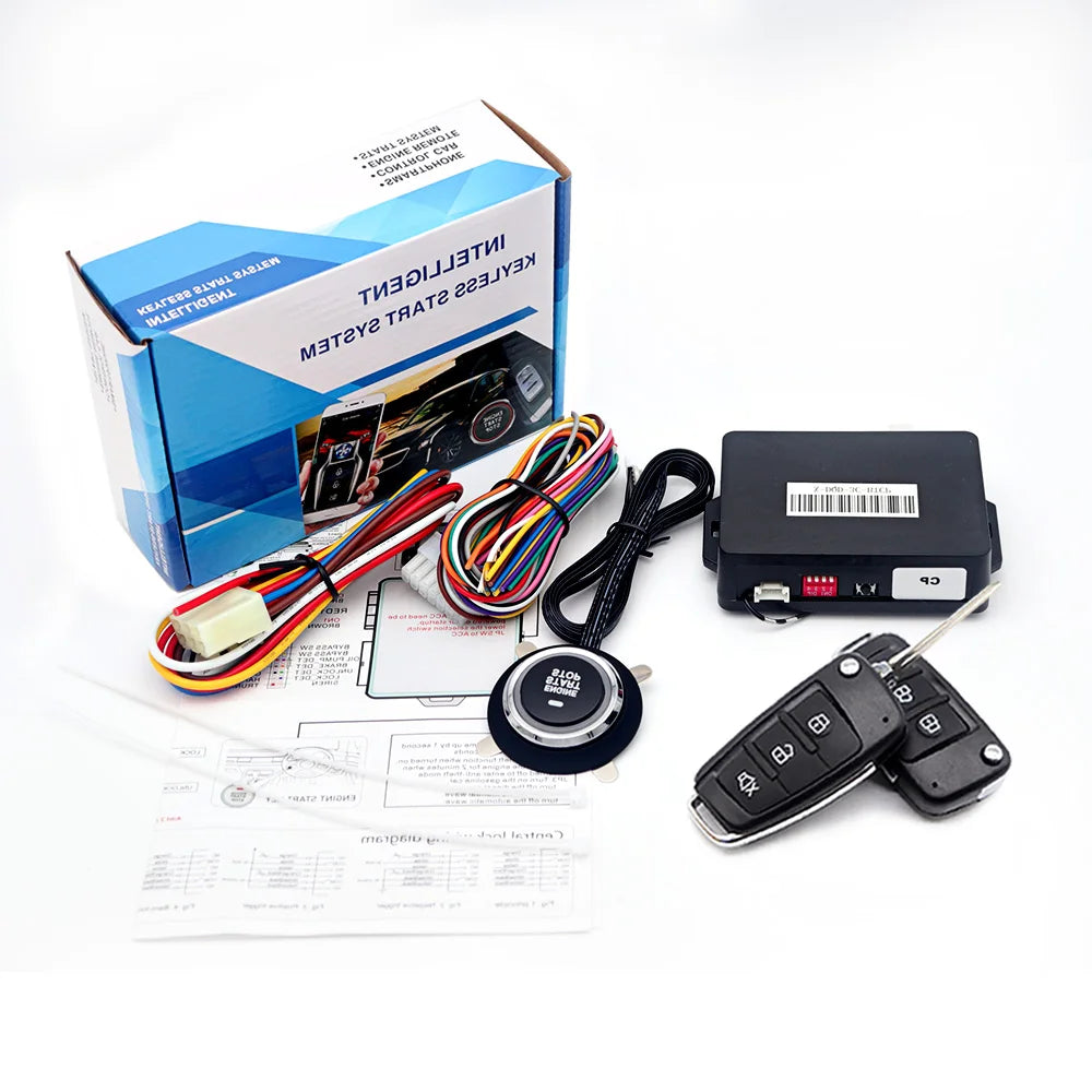 Autostart Car alarm with autostart Remote starter Automotive start stop Car central lock Start button system For Toyota/Ford