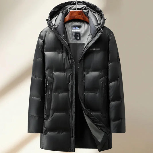 2025 new arrival winter jacket 90% white duck down jackets men,mens long style fashion thicken warm winter down coat,parkas men