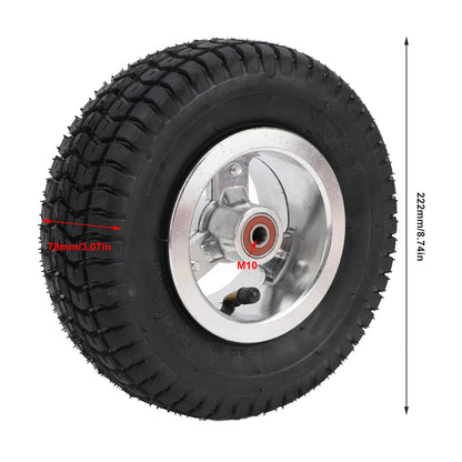 4 Inch Go Kart Tires, 4 Inch Off-Road Tires with Metal Hub, High Traction for Go Karts and Mini Vehicles