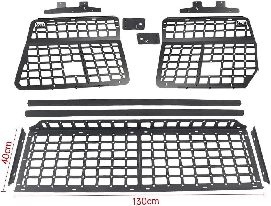 Rear Trunk Cargo Rack Shelf Storage Organizer Hanging Board Molle Panel For Mitsubishi Pajero V21 V31 V33 1991-1999 Car Styling