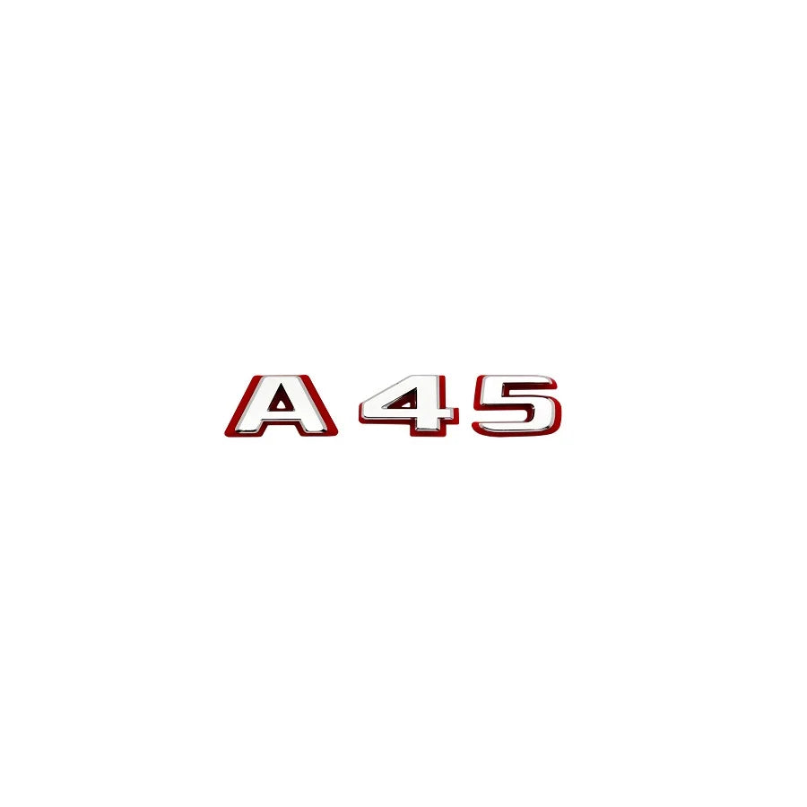 2024 New style Two tone Letters A35 A45 A45S Turbo 4matic Emblem for W177 W176 Car Fender Trunk Rear Logo Sticker