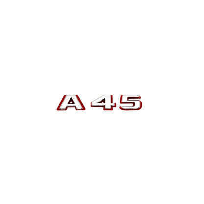 2024 New style Two tone Letters A35 A45 A45S Turbo 4matic Emblem for W177 W176 Car Fender Trunk Rear Logo Sticker