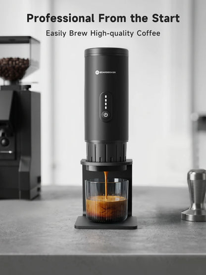 STARSEEKER S51 Portable Coffee Maker Travel Electric Capsule Espresso Machine With USB-C Wireless Heating Bottomless Extraction
