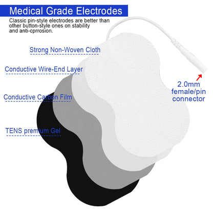 50/20/10pcs Electrode Pads Muscle Stimulator Acupuncture Massager Patches Tens Machine Conductive Gel Body Massage Pads