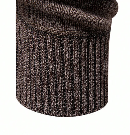 Mens Knit Sweater Half Zip Collar Pullover Casual Sport Golf Sweaters American Size Male Autumn Winter Clothes