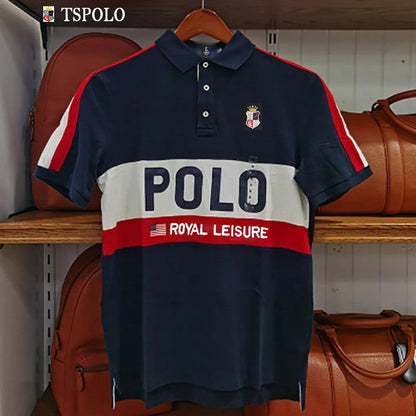 【High-quality】XS-7XL Summer Men's POLO Short Sleeve T-shirt Cool and Breathable POLO Shirt Business Casual Sweat-absorbing Top