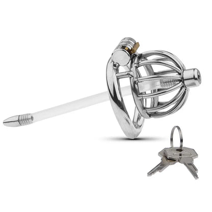Net Male Chastity Device Cock Cage Penis Ring Sleeve Erotic Urethral Lock Penile Bondage Belt Fetish Adult Sex Toys for Men 18+