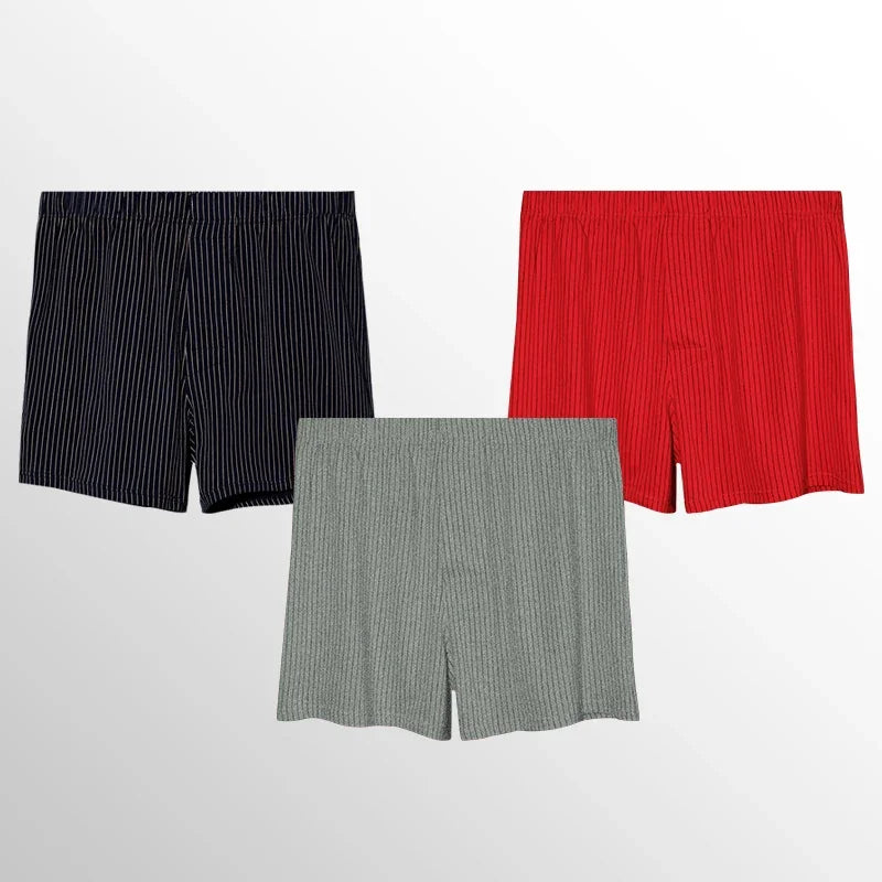 3pcThree pairs of loose cotton men's underwear, breathable home shorts, briefs, comfortable and loose home pajama pants, and Arr
