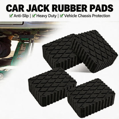 Solid Rubber Lifting Pads Heavy Duty Lifting Blocks Non-Slip Spacers for Car Jacks Sturdy Durable Protector for Jack and Racks