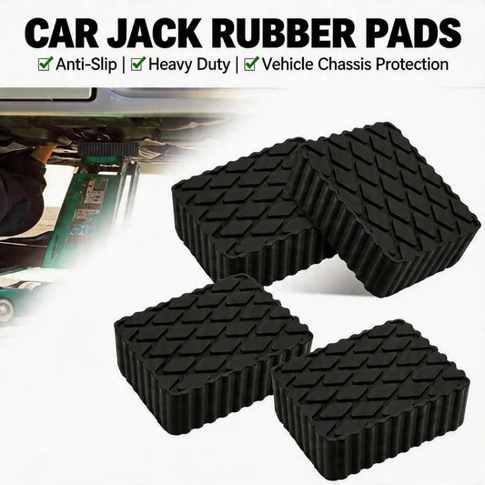 Solid Rubber Lifting Pads Heavy Duty Lifting Blocks Non-Slip Spacers for Car Jacks Sturdy Durable Protector for Jack and Racks