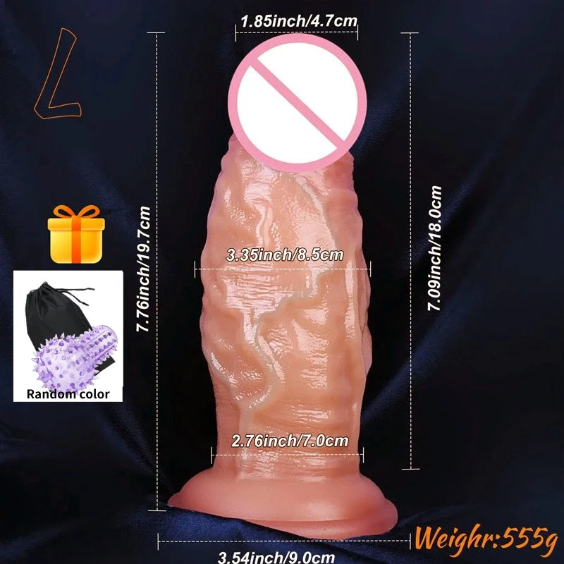 Realistic Anal Silicone Dildo Soft Huge Penis Suction Cup Vagina Adult Masturbator Cock Big Dick Butt Plug Sex Toys For Woman18+
