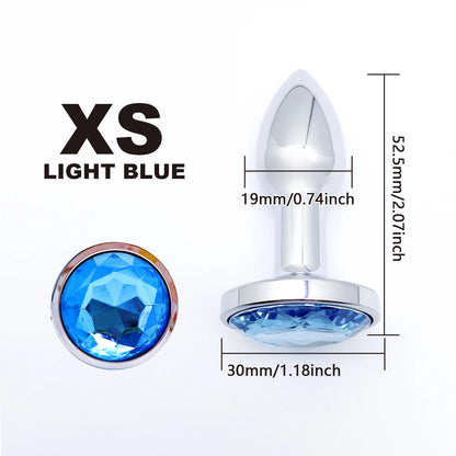 Metal Anal Plug Set 5 Size Butt Plug Sex Toy for Couples Adult Game Masturbator Anus Stimulation Toys for Women And Men