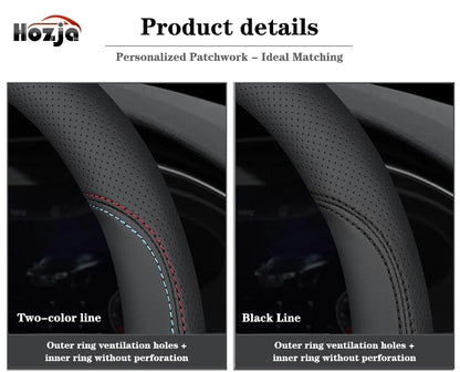 38CM 40CM 42CM 45CM 47CM Car Truck Extra Large Artificial Leather Steering Wheel Braid Cover Universal Auto Interior Accessories