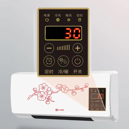 Wall Mounted Heating Machine Waterproof Time Setting Small Air Conditioner CN Plug 220V