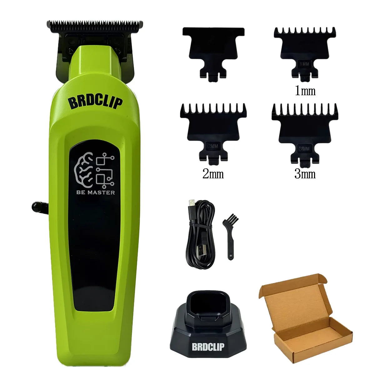 BRDCLIP Professional Barber Hair Cutting Machine Kit Base Charger 7500RPM Hair Clipper DLC Blade Salon Hair Trimmer for Men