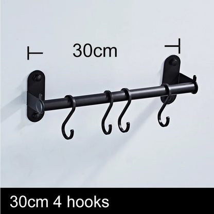 Kitchen Organizer Hooks Wall Hangers Rack Aluminum for Kitchen Utensils Knife Holder Cutting Board Spoon Lid Storage Accessories
